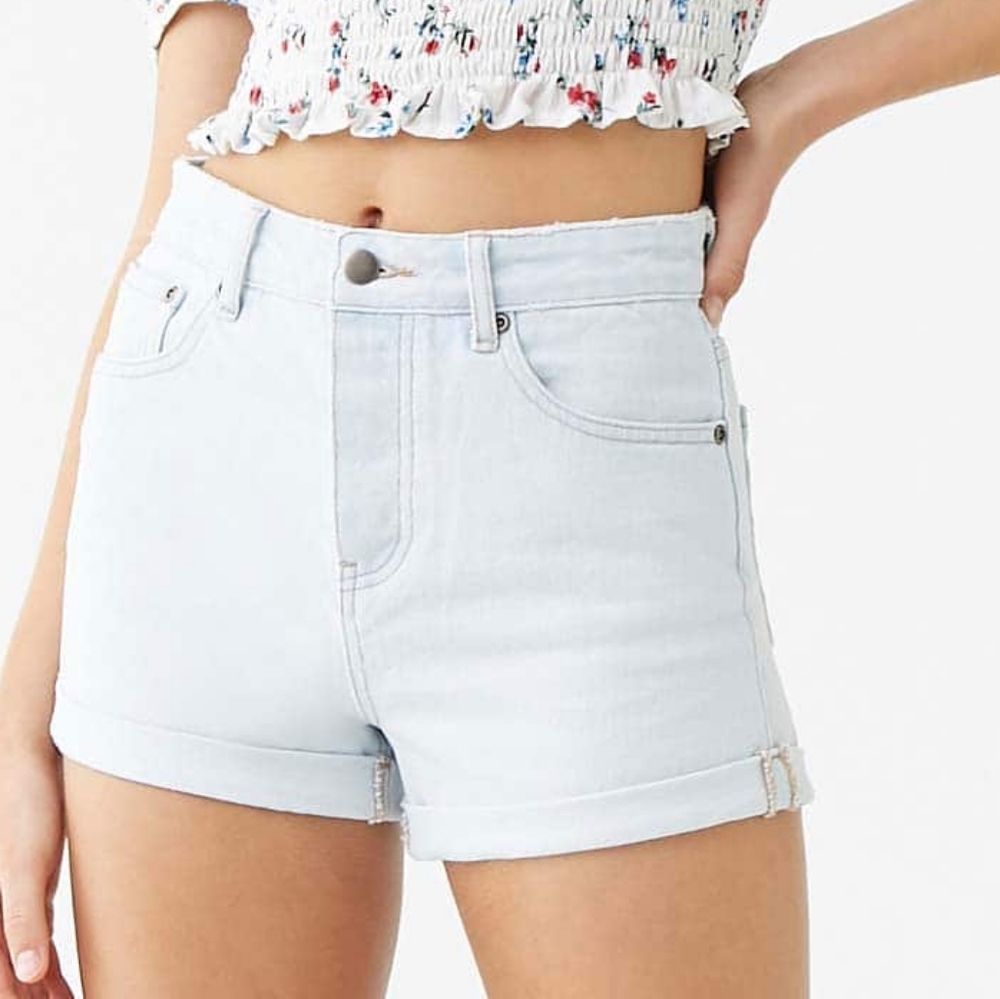 Forever 21 cuffed Demin shorts